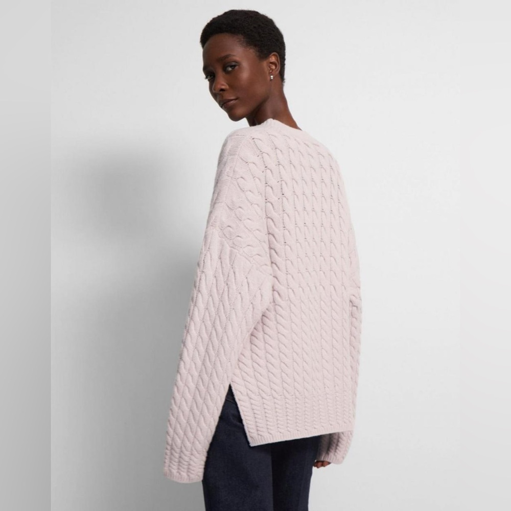 THEORY
Karenia beautiful cable-knit wool and cashmere-blend - Picture 7 of 10